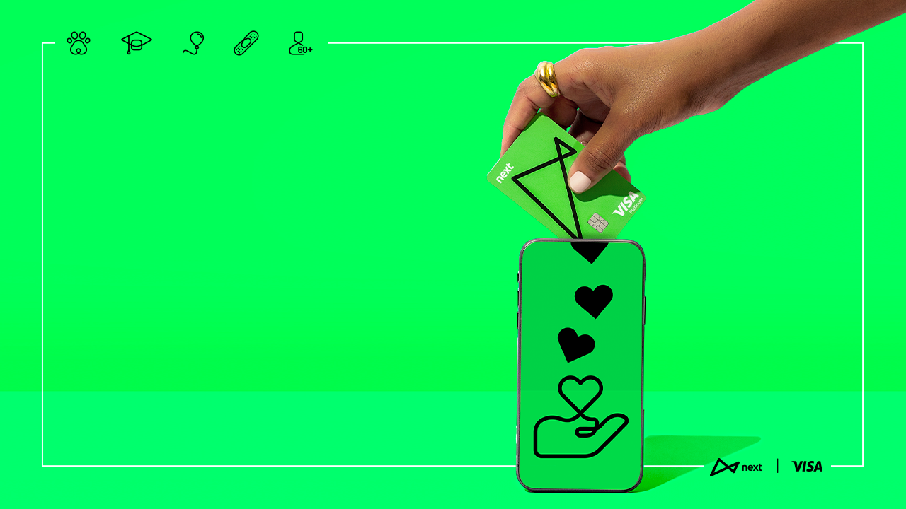 Fazer o bem acontecer não custa nada com o next