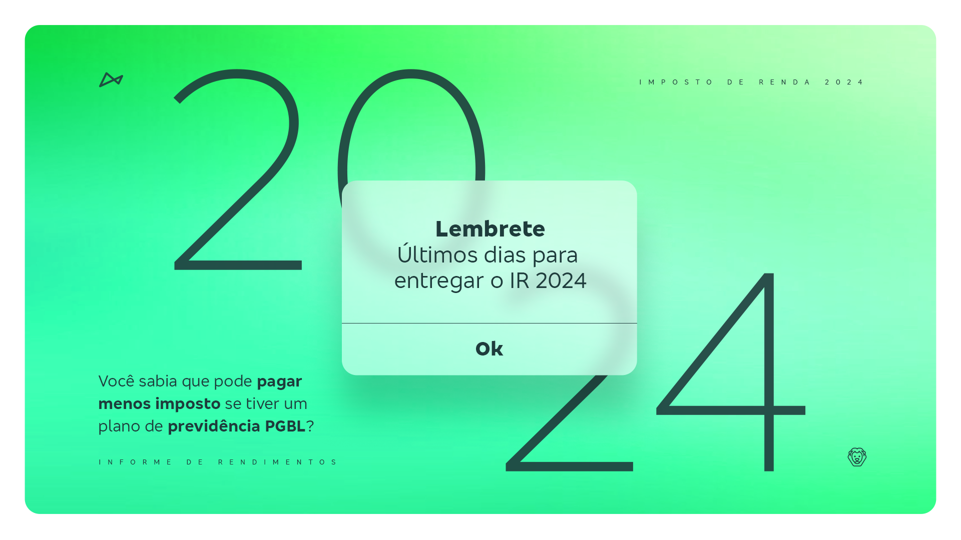 Imagem informando sobre os últimos dias para entregar o imposto de renda de 2024.