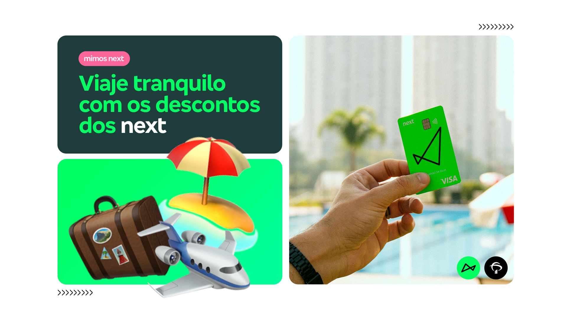 Viaje nas férias com os descontos dos Mimos do next